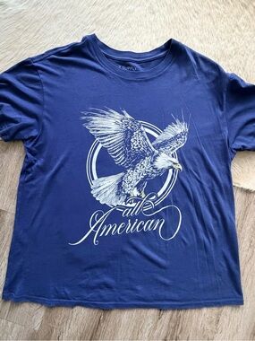 NWOT Z Supply Navy Short-Sleeve Eagle Graphic Tee